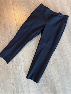 Ann Taylor Cropped Navy Dress Pants
